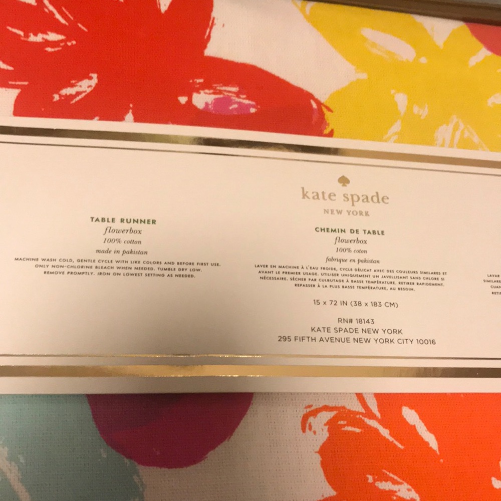 Kate Spade Table Runner - Picture 2 of 3